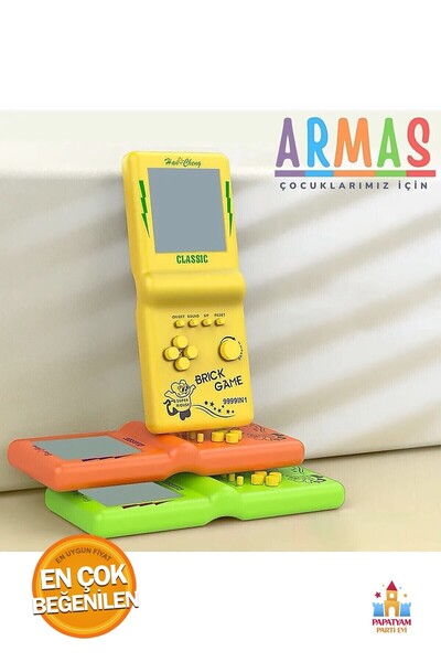 PapatyamPartiEvi El Atarisi Tetris Oyuncakları Nostaljik Tetrisli Mix Renkler