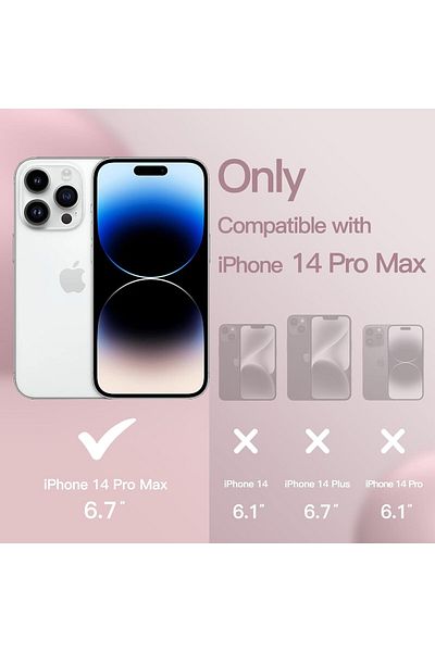 Generic Silicone Cover Compatible with iPhone 14 Pro MAx 6.7 " , Ultra Slim Fit with Full Body Protection