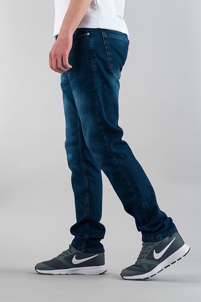 bombe Ανδρικό τζιν παντελόνι σε σκούρο μπλε Slim Fit Slim Fit
