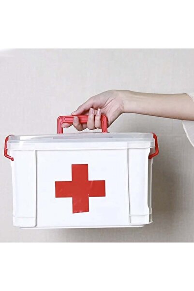 PUFO Medicine storage and storage organizer box, Medicine, 22 x 17 cm