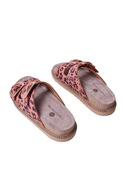 Mammamia Γυναικείες δερμάτινες παντόφλες D25YT-1445