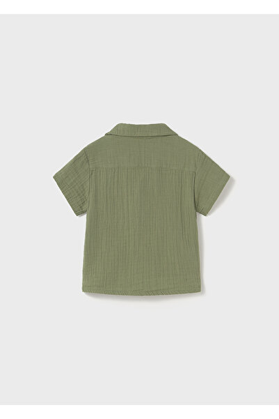 MAYORAL 01-04 Age Mayoral Linen Green Shorts Shirt Double Suit - Green