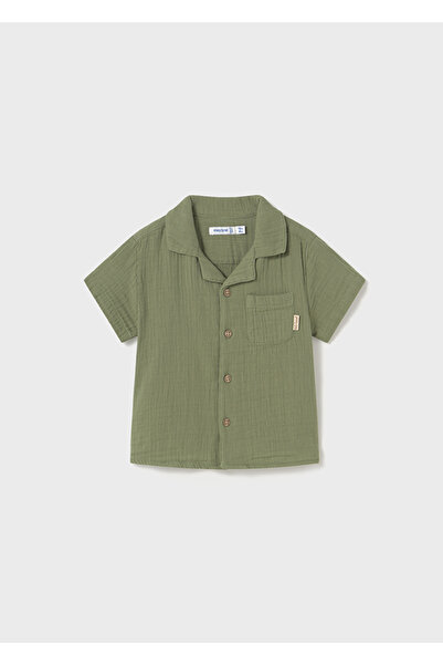 MAYORAL 01-04 Age Mayoral Linen Green Shorts Shirt Double Suit - Green