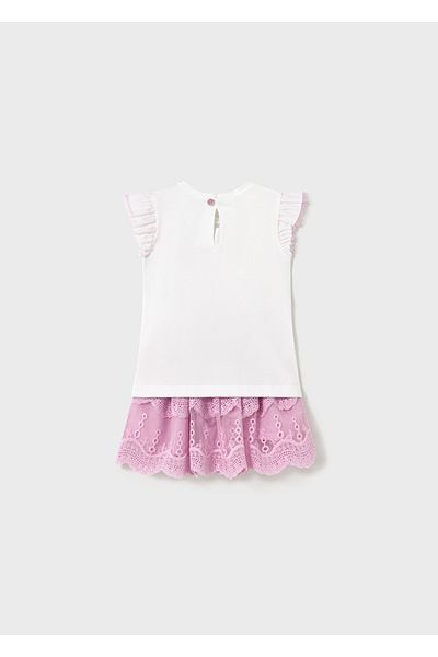 MAYORAL 01-04 Years Baby Girl Mayoral Powder Skirt Suit - Powder