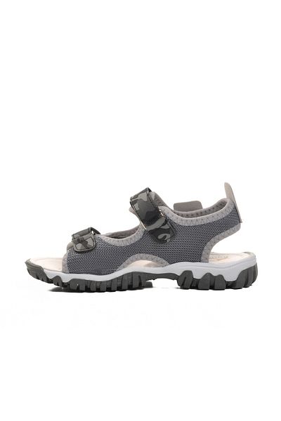 Aspor Gray Camouflage Boy's Flat Sandals