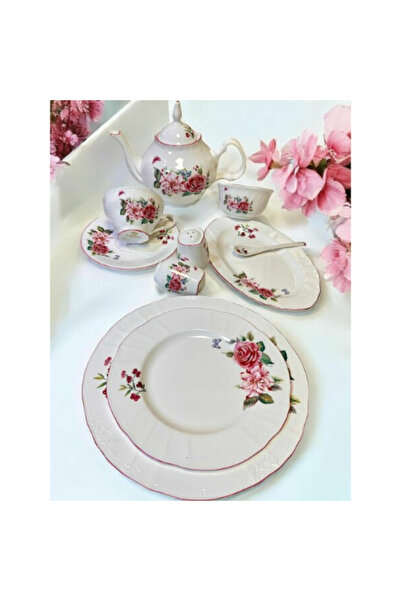 ROY KING Chd 023 Pınk Rose 44 Parça Kahvaltı Takımı