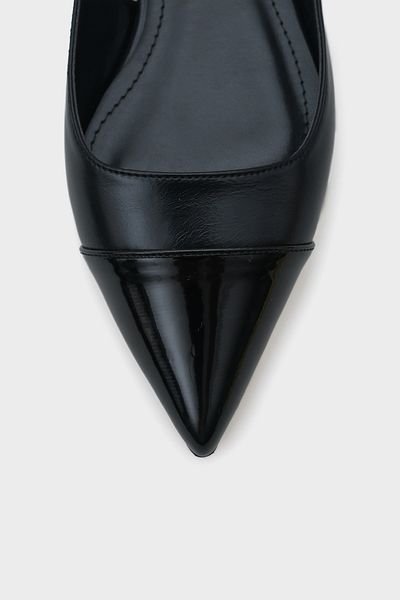 Capone Outfitters Anita Damen-Ballerinas mit spitzer Zehenpartie und offenem Rücken