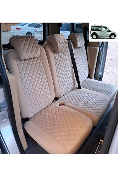 AYAZGRUP Ford Connect 2011-2013 Özel Dikim Bej Kapitone Desenli (ULTRA LÜKS K...
