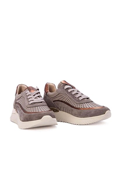 Gusse Poena Kadın Hakiki Nubuk Deri Sneaker Ayakkabı 25078