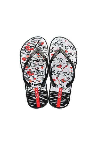İpanema Black and White Children's Slippers - II Flip Flops, Size 25/36