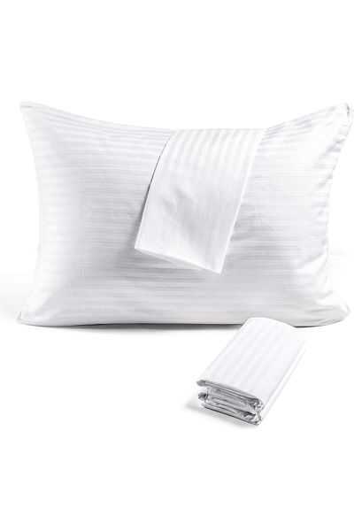 JANGEAR 2 Pcs ½100 Cotton / Hotel / Cotton Satin Pillowcase 50 × 70 cm