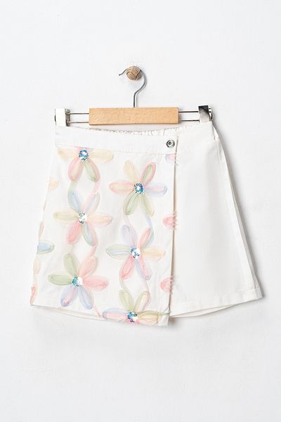 ILY Kids Floral Patterned Shorts Skirt 2-Piece Children's Set