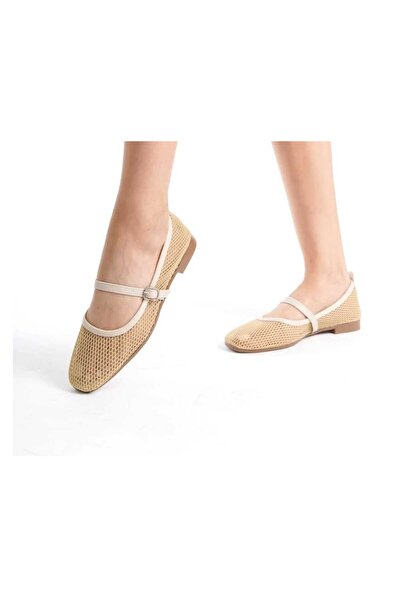 DAD WOLF Μοντέρνες κομψές καθημερινές καλοκαιρινές δικτυωτές άνετες μπαλαρίνες