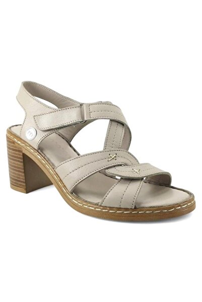 Mammamia 2505 Натуральна шкіра Повсякденні жіночі сандалі - Сірі