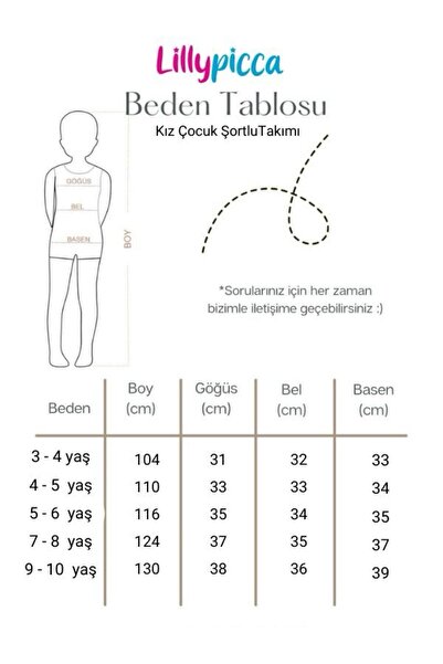 LİLLYPİCCA Unicorn Patterned Frilly Shorts Set - Set of 2