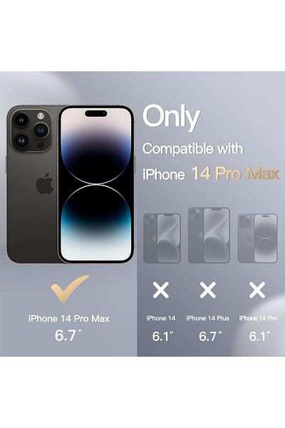 Generic Silicone Cover Compatible with iPhone 14 Pro MAx 6.7 " , Ultra Slim Fit with Full Body Protection