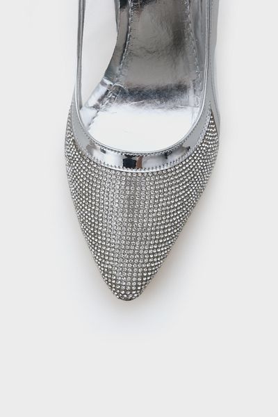 Capone Outfitters Ola 750 Γυναικεία Παπούτσια με Πέτρινο Διχτυωτό Ανοιχτό Πίσω