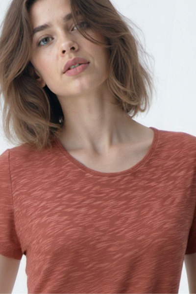 WESTMARK LONDON Coral Crew Neck Cotton Short Sleeve Women's T-Shirt Bettina S/S Top