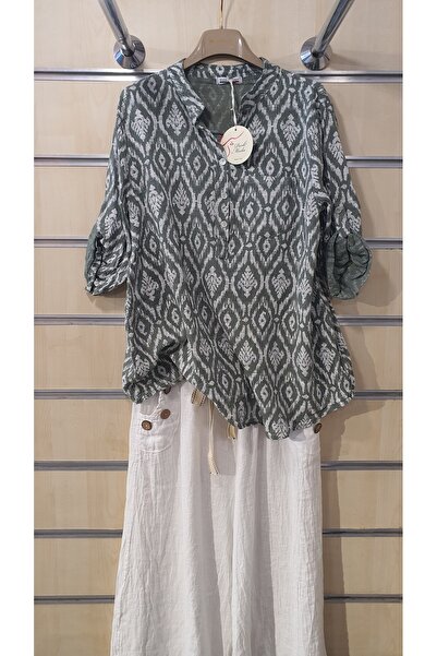 Park Moda Італійська сорочка з 3 ґудзиками та візерунком з кераміки