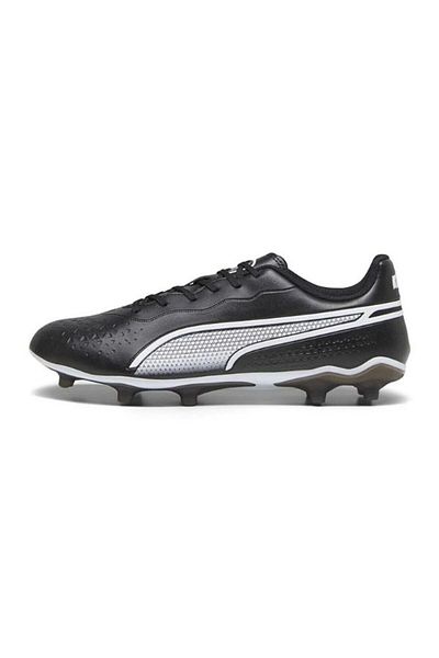 Puma Férfi futballkapcsok - King Match FG/AG, fekete/fehér 10757001
