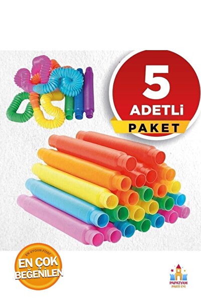 PapatyamPartiEvi ميا بوب تيوبز بوب تيوب بوبيت 5 قطع أنبوب مرن لعبة تعليمية عا...