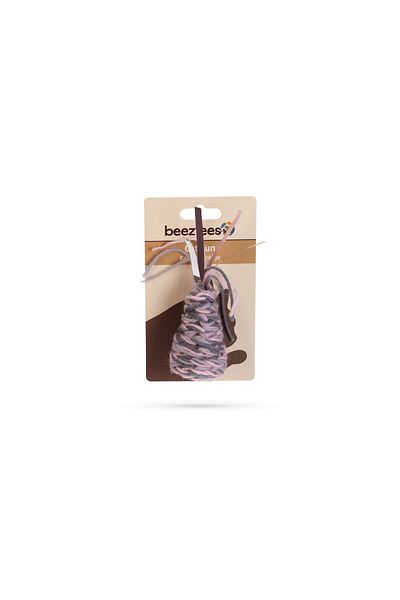 Beeztees Cat Toy, Cone, Wool and Ribbons, Pink and Gray, 7X4X3Cm Almla