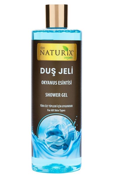 Ilgaz Naturix Organix جل استحمام نسيم المحيط - عطر منعش ودائم - 400 مل