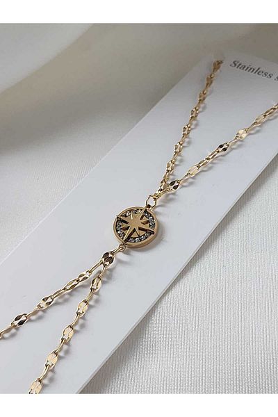 ZÜLİSCH Shahmeran North Star Steel Bracelet Gold