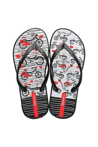 İpanema Black and White Children's Slippers - II Flip Flops, Size 25/36