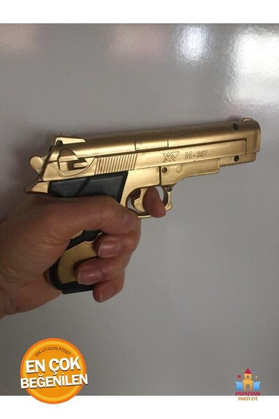 PapatyamPartiEvi Boncuk Mermili Tabanca - Eğlenceli Boncuk Atma Silahı