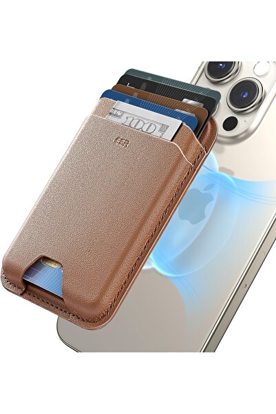 ESR iPhone Cüzdan Halolock Magsafe Boost Wallet - Kahverengi