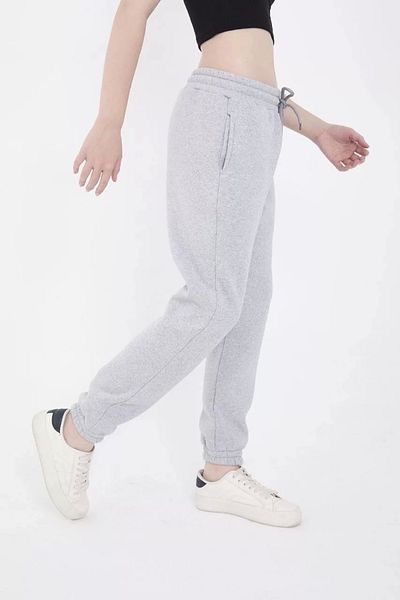 Modayakamoz Pantaloni de trening cu imprimeu elastic în trei fire - Gri