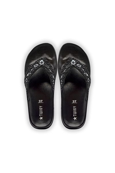 Twigy Γυναικείες παντόφλες Ellish Black - Μέγεθος 36/40
