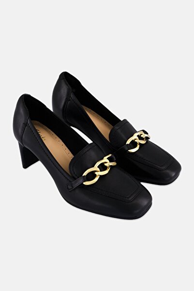 CLARKS Women Standard Seren 55 Trim Slip On Pumps, Black