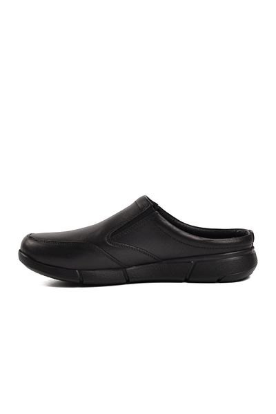 Aspor Black Men's Daily Flat Slippers