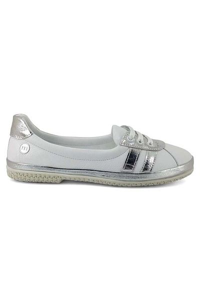 Mammamia 715 Genuine Leather Casual Women's Ballerinas-White