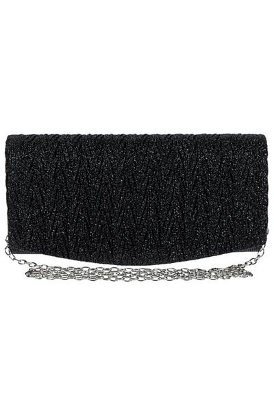 PUFO Geantă elegantă de damă, Pufo Black Shine, 20 cm