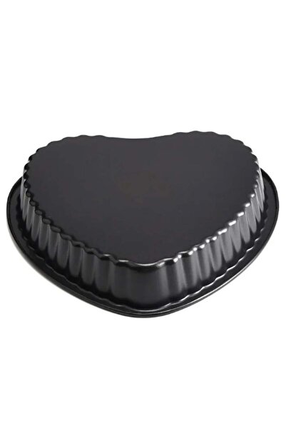 PUFO Heart metal baking tray in heart shape, stainless steel, 27 cm