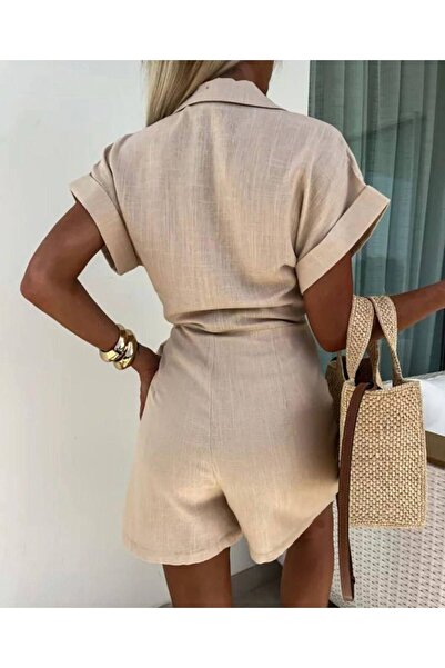 hipnoz butik Λινό Γυναικείο Ολόσωμο