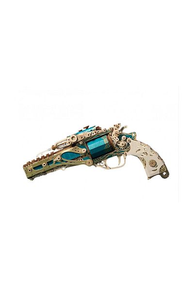 ROKR 3D Puzzle, Classic Revolver Blue, HC, wood, 176 pieces
