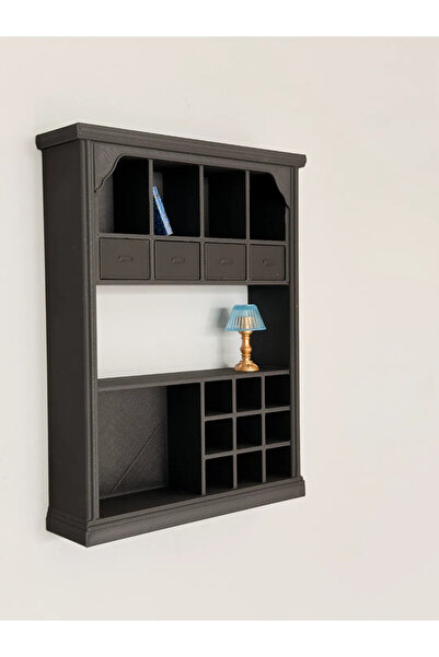 CharmFancy 1/12 Ölçek Depolama Rafı Minyatür Diorama Eşya Aksesuar