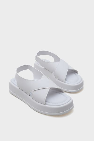 Capone Outfitters Dámské sandály Dena na klínovém podpatku s křížovým páskem