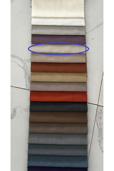 venedik home Light Beige Linen Background Curtain 1X3 Dense Pleated Custom Made with 4 Bulk Accessories Gift