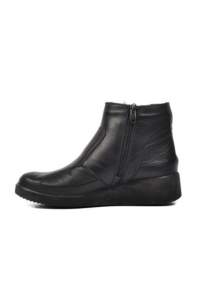 Voyager Black Genuine Leather Women's Boots