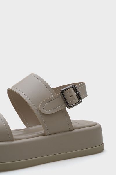 Capone Outfitters Sandale de damă confortabile cu toc cu pană cu o singură curea Marris