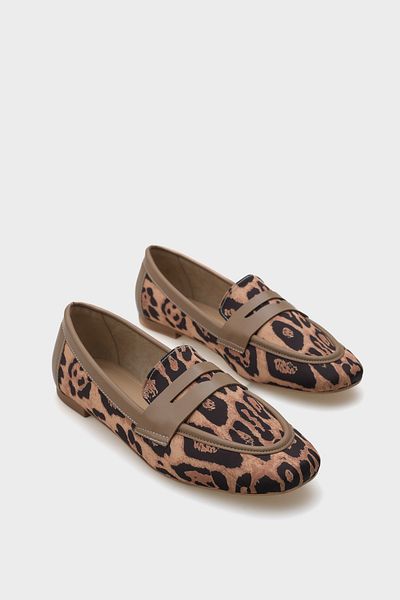 Capone Outfitters Γυναικεία Loafer Παπούτσια Caren Leopard
