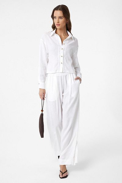 Antioch Women's Trousers with White Stripe Detail