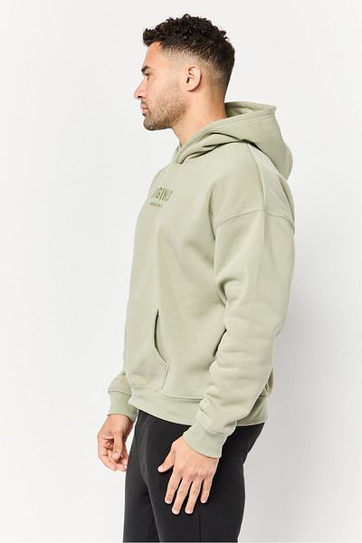 Originals by Brooklyn Cloth Men Graphic Print Long Sleeve Hoodies, Sage Green