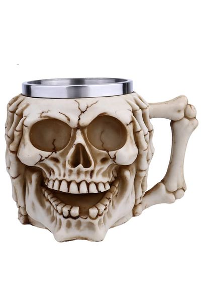 PUFO Skull Don't Hear metal beer mug in the shape of a skull, 380 ml