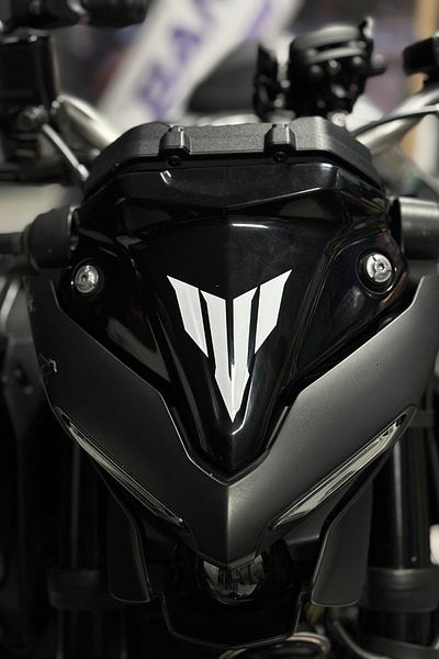 Banxtre 10cm White Mt Logo Sticker Label for Motor and Helmet (1 Pcs)